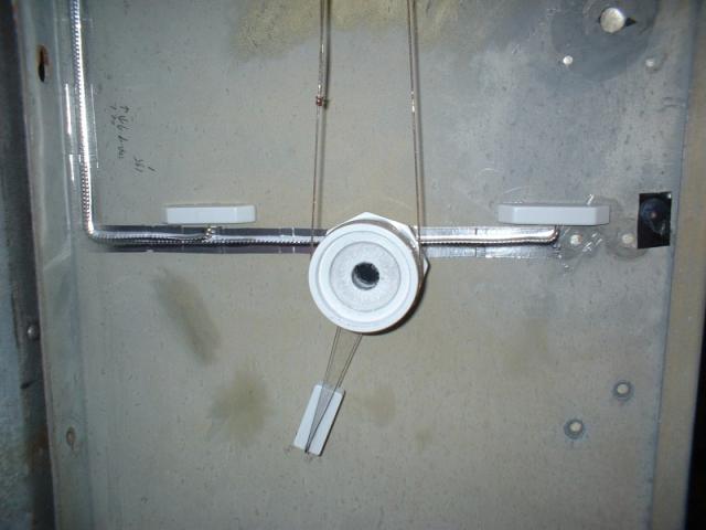 Limit switches and magnet on pointer.